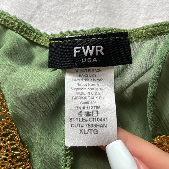 Green Vintage Sleeveless Top - Picture 6 of 7